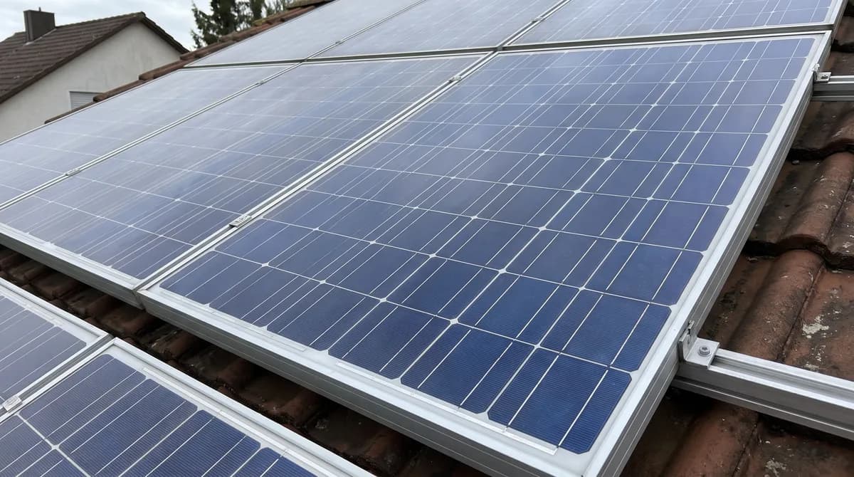 Solaranlage nach der Reinigung